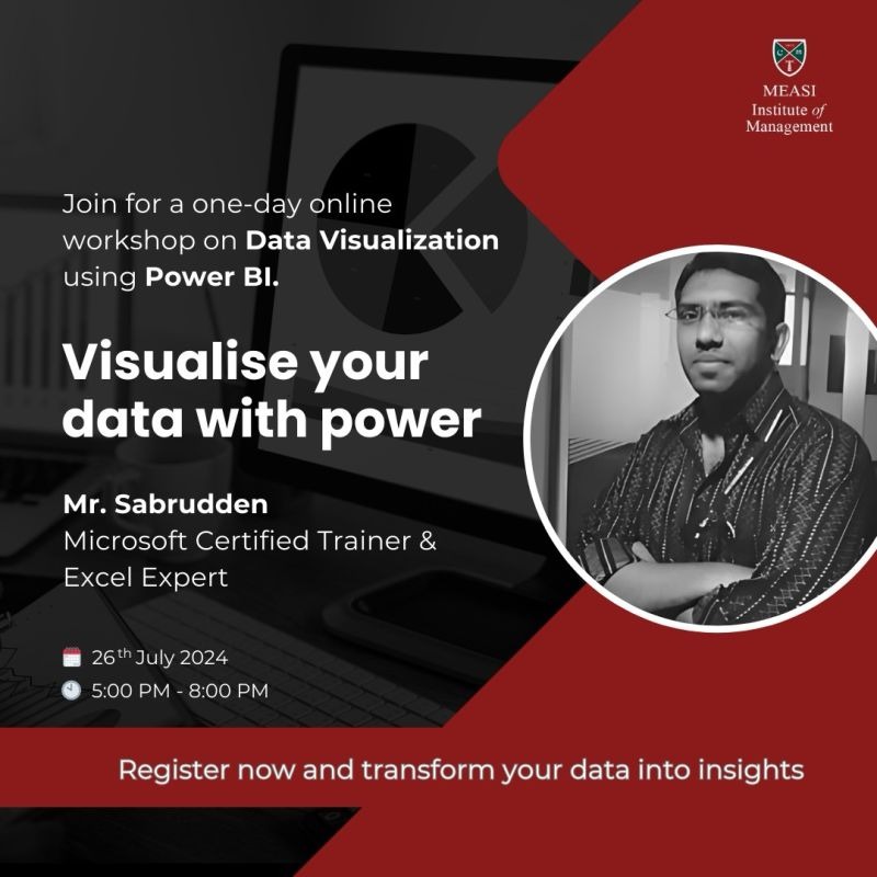 One Day Workshop on Fundamentals of Data Visualization Using Power BI 2024